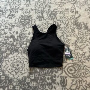 NWT Black Cropped Athletic Tank Top
